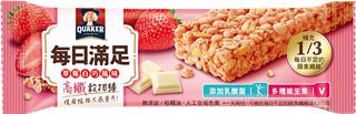 桂格每日滿足穀物棒草莓白巧