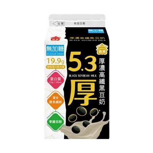 無加糖厚濃黑豆奶